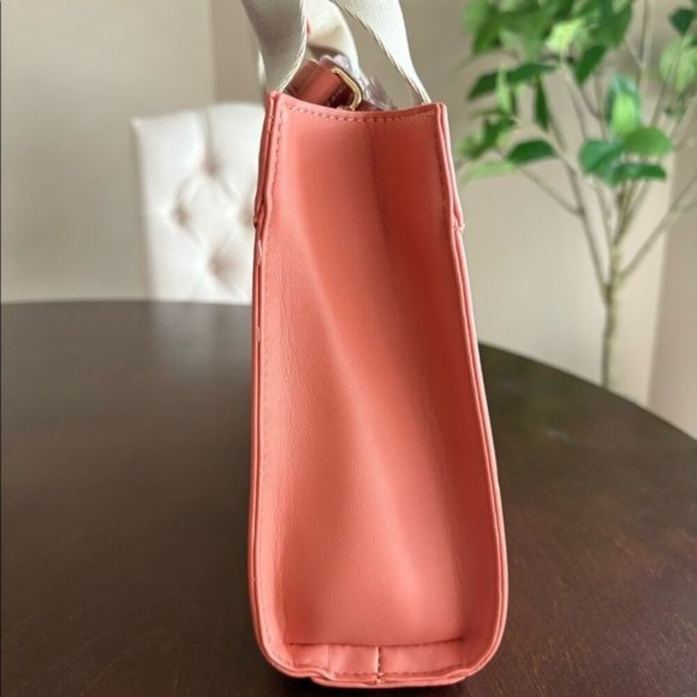 Cavalli Class Coral Haze Handbag With Adjustable Strap & Canvas Handles Designer - Picture 3 of 6